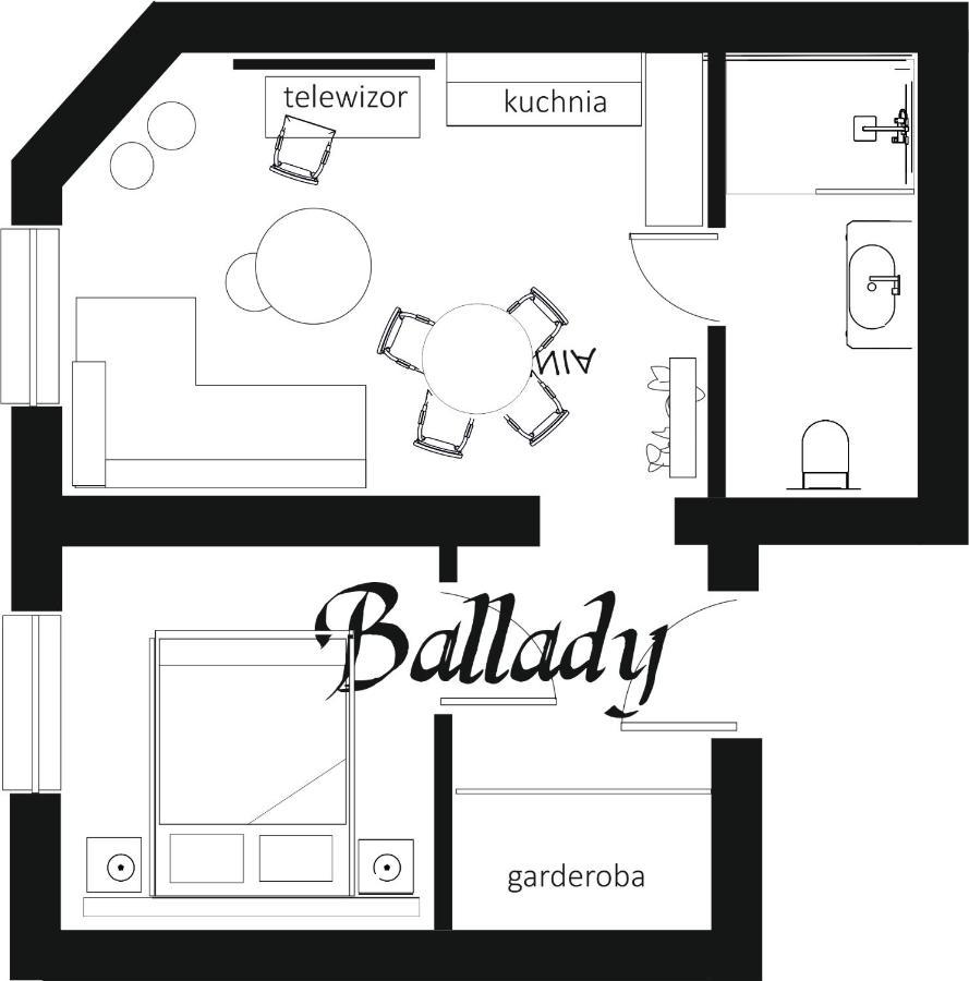 Апартаменты Dk Premium Ballady I Romanse Ольштын Экстерьер фото